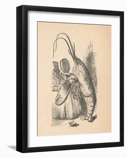 'The Lobster', 1889-John Tenniel-Framed Giclee Print