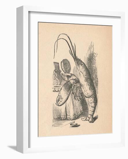 'The Lobster', 1889-John Tenniel-Framed Giclee Print