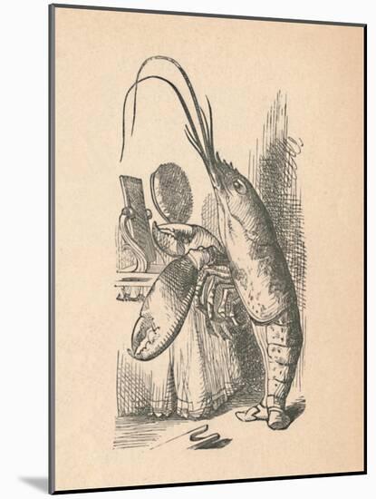 'The Lobster', 1889-John Tenniel-Mounted Giclee Print