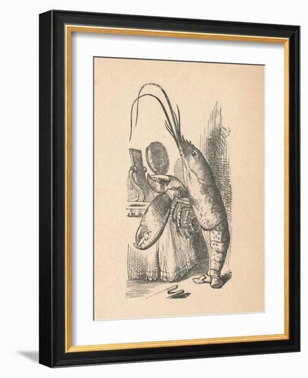 'The Lobster', 1889-John Tenniel-Framed Giclee Print