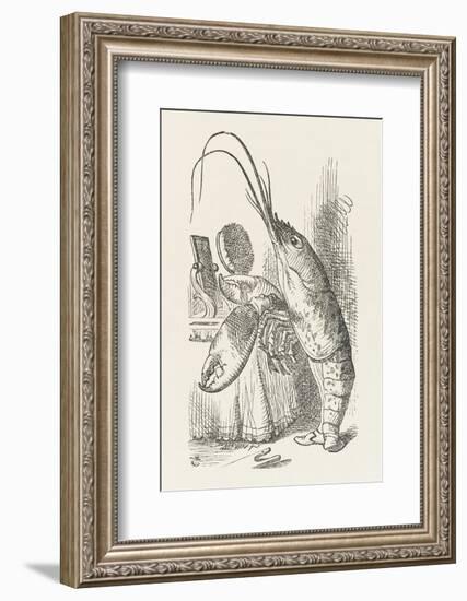 The Lobster at His Toilet-John Tenniel-Framed Photographic Print