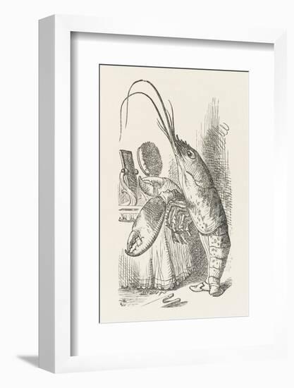 The Lobster at His Toilet-John Tenniel-Framed Photographic Print