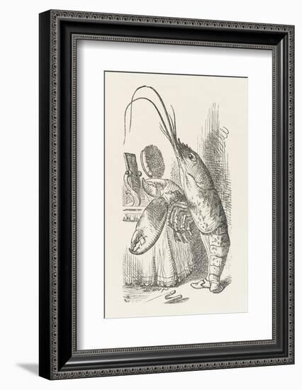 The Lobster at His Toilet-John Tenniel-Framed Photographic Print