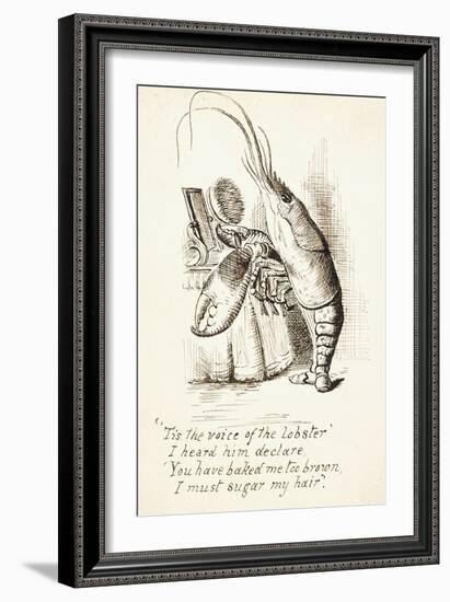 The Lobster-John Tenniel-Framed Giclee Print