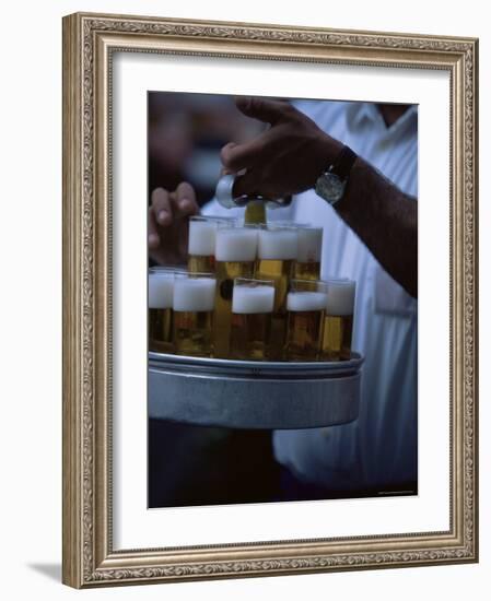 The Locally Produced Beer Called Kolsch, Outside the Fruh Am Dom, Cologne-Yadid Levy-Framed Photographic Print