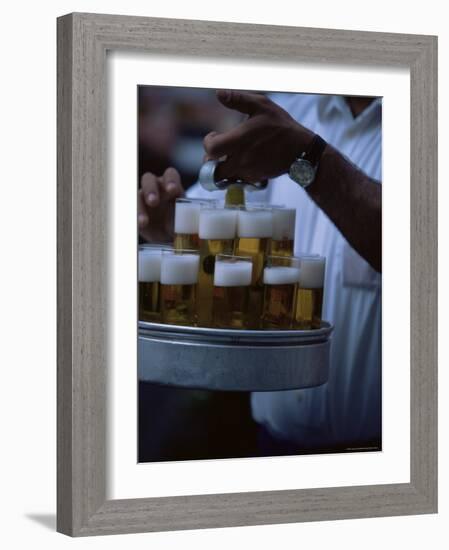 The Locally Produced Beer Called Kolsch, Outside the Fruh Am Dom, Cologne-Yadid Levy-Framed Photographic Print