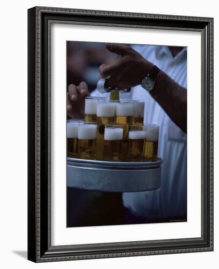 The Locally Produced Beer Called Kolsch, Outside the Fruh Am Dom, Cologne-Yadid Levy-Framed Photographic Print