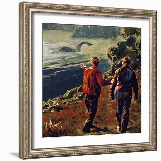 The Loch Ness Monster Was Often Seen in the 1930S-null-Framed Giclee Print