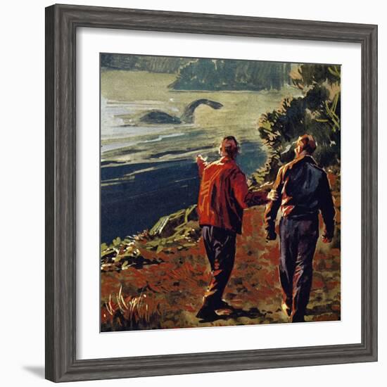 The Loch Ness Monster Was Often Seen in the 1930S-null-Framed Giclee Print