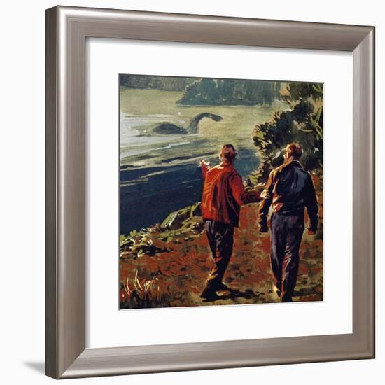 The Loch Ness Monster Was Often Seen in the 1930S-null-Framed Giclee Print