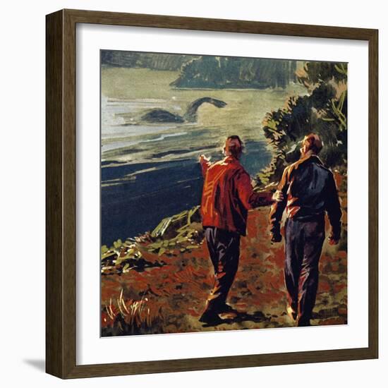 The Loch Ness Monster Was Often Seen in the 1930S-null-Framed Giclee Print