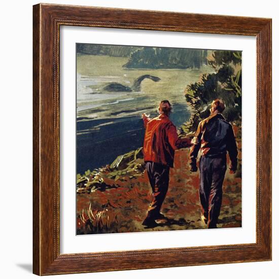 The Loch Ness Monster Was Often Seen in the 1930S-null-Framed Giclee Print