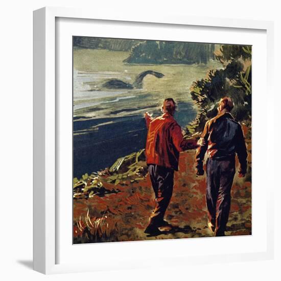 The Loch Ness Monster Was Often Seen in the 1930S-null-Framed Giclee Print