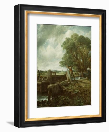 The Lock, 1824-John Constable-Framed Giclee Print