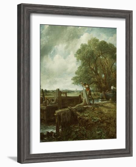 The Lock, 1824-John Constable-Framed Giclee Print