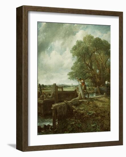 The Lock, 1824-John Constable-Framed Giclee Print