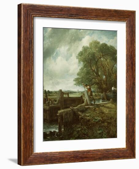 The Lock, 1824-John Constable-Framed Giclee Print