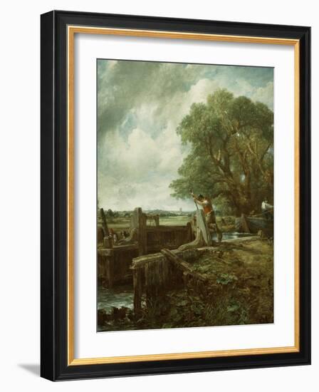 The Lock, 1824-John Constable-Framed Giclee Print