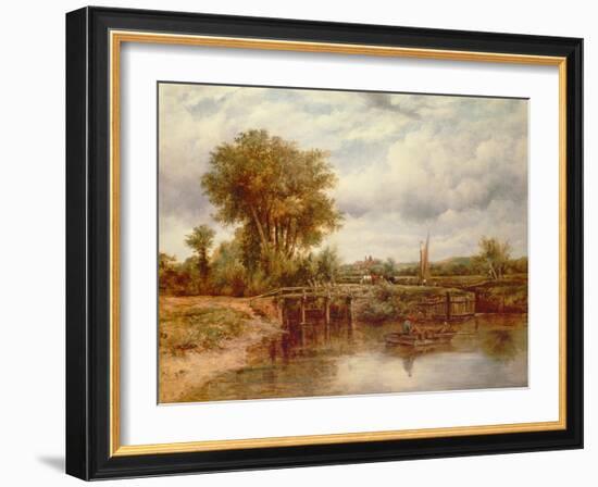 The Lock at Dedham-Friedrich Overbeck-Framed Giclee Print