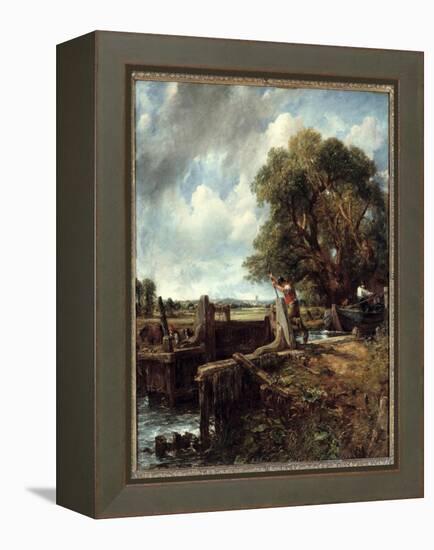 The Lock. Painting by John Constable (1776-1837), 1824. Oil on Canvas. Dim: 1,42 X 1,20M. Privee Co-John Constable-Framed Premier Image Canvas