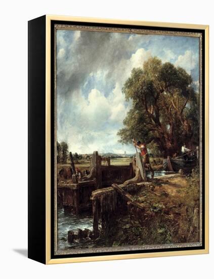 The Lock. Painting by John Constable (1776-1837), 1824. Oil on Canvas. Dim: 1,42 X 1,20M. Privee Co-John Constable-Framed Premier Image Canvas