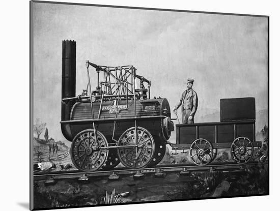 The Locomotion 1825: Designed by Stephenson-null-Mounted Giclee Print