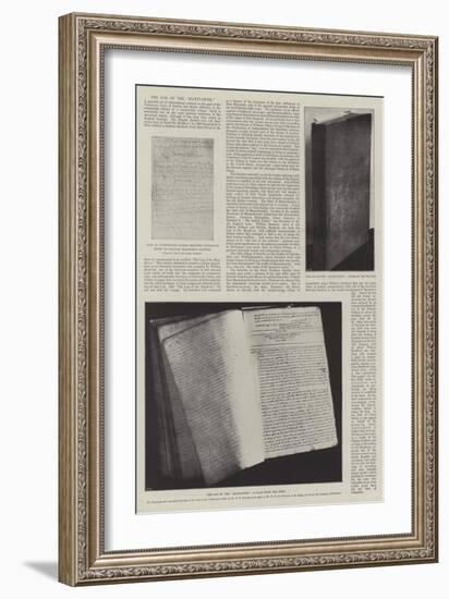 The Log of the Mayflower-null-Framed Giclee Print