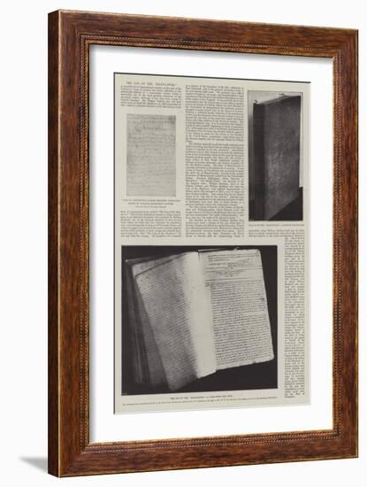 The Log of the Mayflower-null-Framed Giclee Print