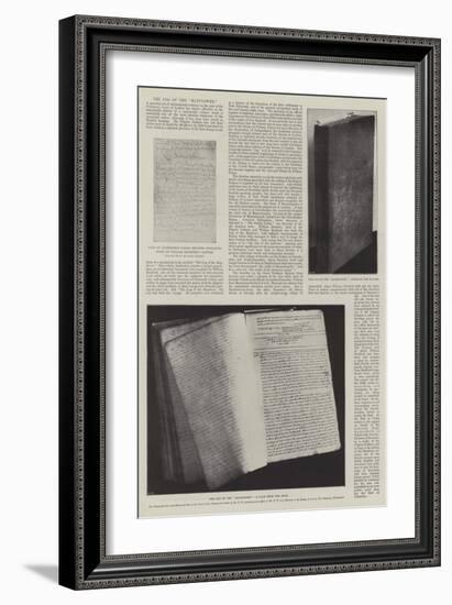 The Log of the Mayflower-null-Framed Giclee Print