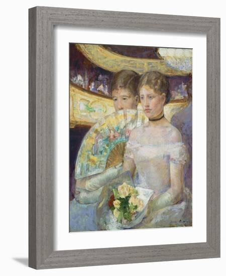 The Loge, 1882-Mary Cassatt-Framed Giclee Print