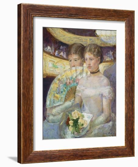 The Loge, 1882-Mary Cassatt-Framed Giclee Print