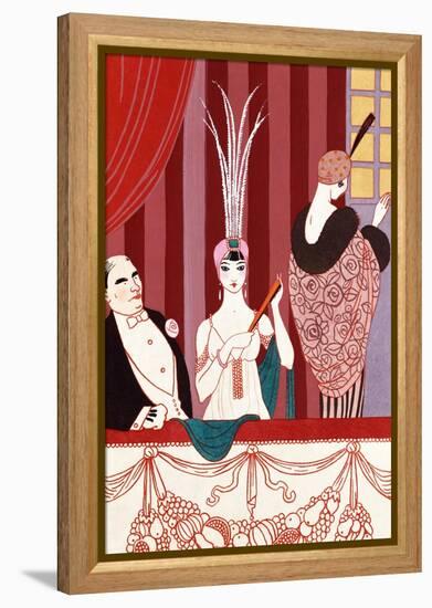 The Loge, France, Early 20th Century-Georges Barbier-Framed Premier Image Canvas