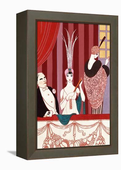 The Loge, France, Early 20th Century-Georges Barbier-Framed Premier Image Canvas