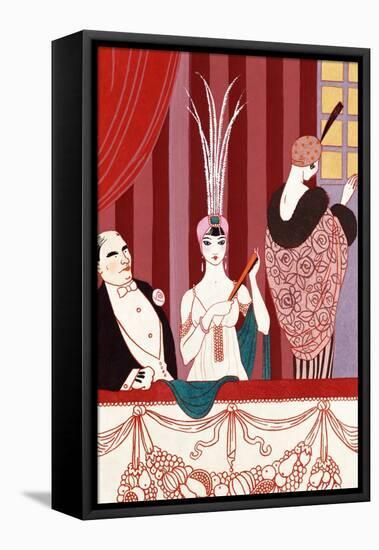 The Loge, France, Early 20th Century-Georges Barbier-Framed Premier Image Canvas