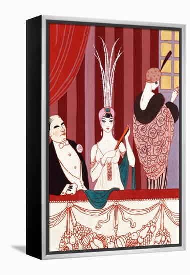 The Loge, France, Early 20th Century-Georges Barbier-Framed Premier Image Canvas