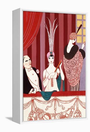 The Loge, France, Early 20th Century-Georges Barbier-Framed Premier Image Canvas