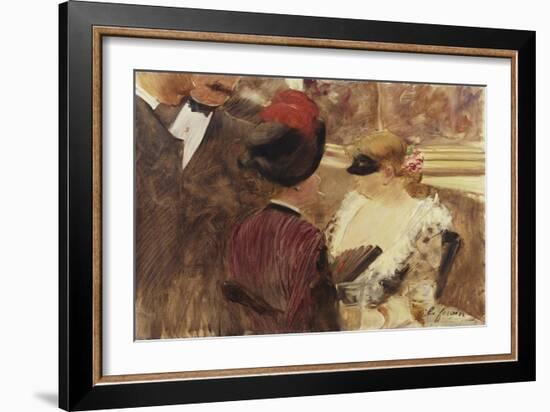 The Loge-Jean Louis Forain-Framed Giclee Print