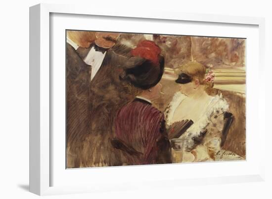 The Loge-Jean Louis Forain-Framed Giclee Print