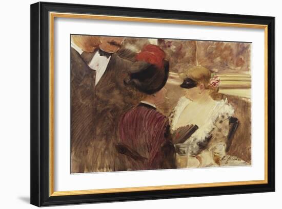 The Loge-Jean Louis Forain-Framed Giclee Print