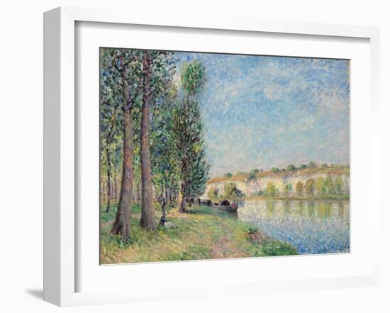 The Loing at Moret; Le Loing a Moret, 1885-Alfred Sisley-Framed Giclee Print