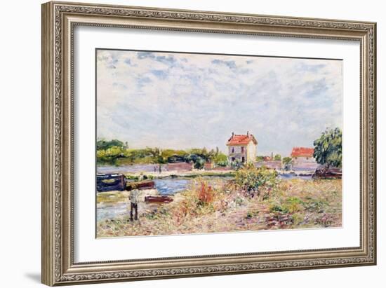 The Loing at Saint-Mammes, 1885-Alfred Sisley-Framed Giclee Print