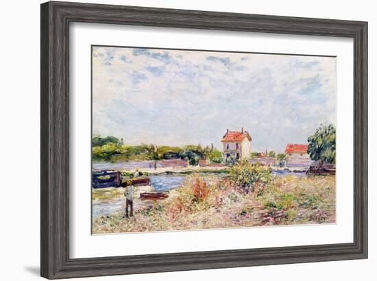 The Loing at Saint-Mammes, 1885-Alfred Sisley-Framed Giclee Print