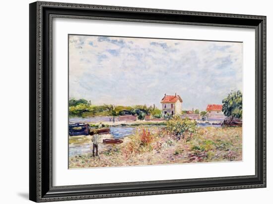 The Loing at Saint-Mammes, 1885-Alfred Sisley-Framed Giclee Print