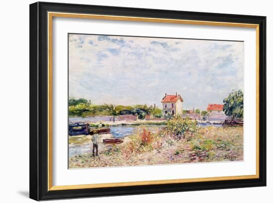 The Loing at Saint-Mammes, 1885-Alfred Sisley-Framed Giclee Print