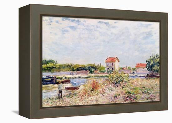 The Loing at Saint-Mammes, 1885-Alfred Sisley-Framed Premier Image Canvas