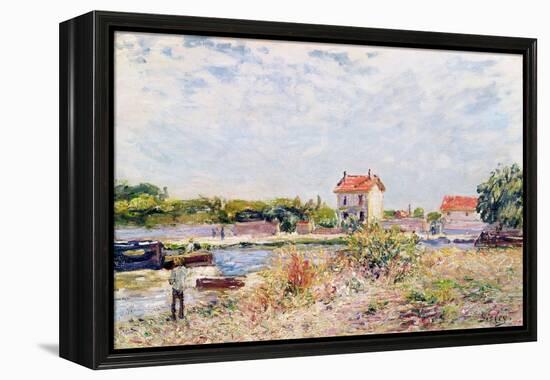 The Loing at Saint-Mammes, 1885-Alfred Sisley-Framed Premier Image Canvas