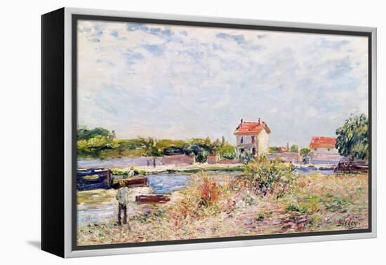 The Loing at Saint-Mammes, 1885-Alfred Sisley-Framed Premier Image Canvas