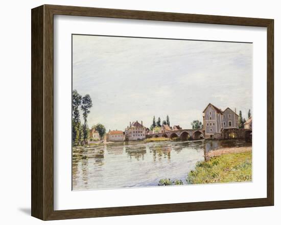 The Loing Below the Pont De Moret, 1892-Alfred Sisley-Framed Giclee Print