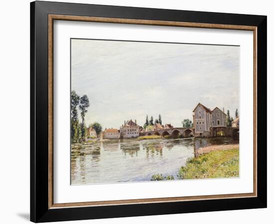 The Loing Below the Pont De Moret, 1892-Alfred Sisley-Framed Giclee Print