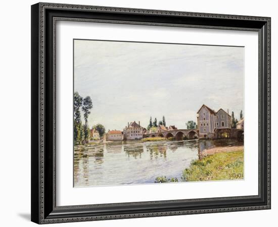 The Loing Below the Pont De Moret, 1892-Alfred Sisley-Framed Giclee Print